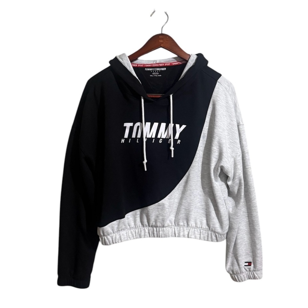 Tommy Hilfiger Cropped Logo Hoodie Size XXL